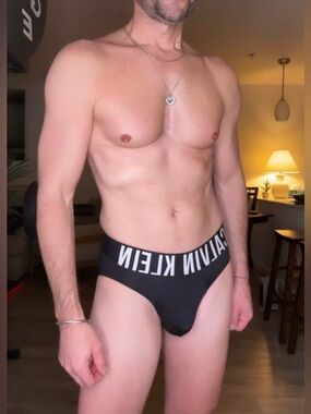 Calvin Klein | Intense Power Micro Hip Brief in Black with White Lettering (S)